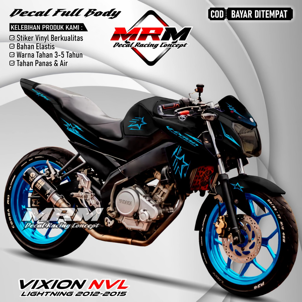 TERBARU Decal Vixion New Full Body Decal Vixion NVL Full Body Stiker Vixion NVL Full Body 2012 2013 