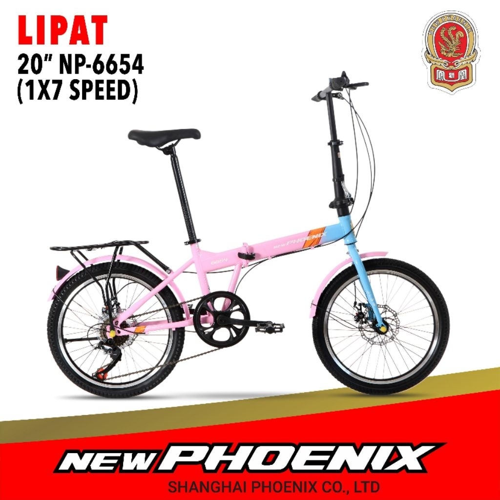 Sepeda lipat New Phoenix 20 inc kualitas bagus