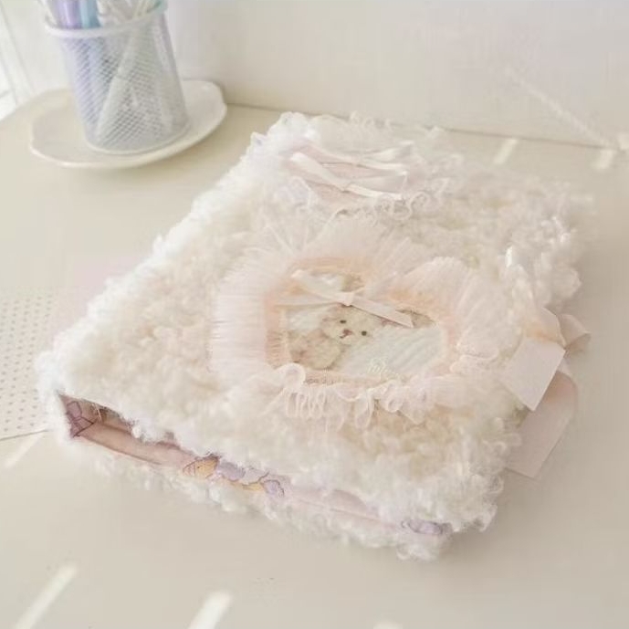 Album Binder A5 Cover Bulu Bunny | Card Holder Fluffy Cute Aesthetic | Album Kartu Motif Kelinci