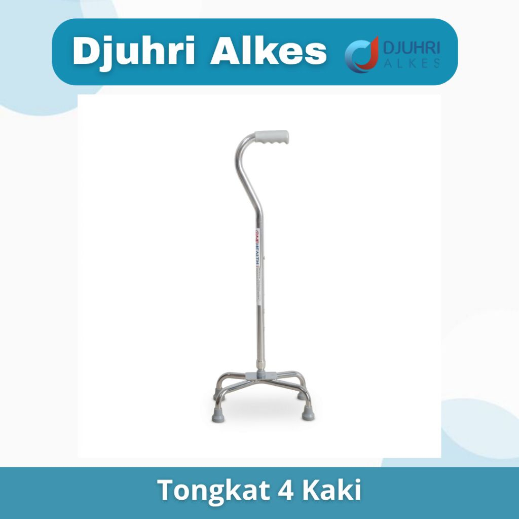 OneMed / Tongkat 4 kaki Quad cane