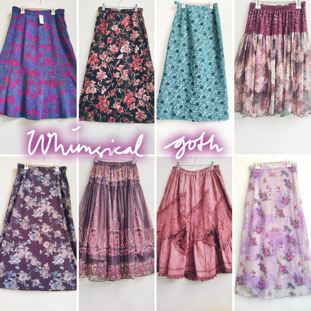 ROK UNGU PURPLE MAROON TOSCA BLUE BUNGA FLORAL EMBOSS VELVET LACE WITCHY WHIMSICAL WHIMSYGOTH HIPPIE