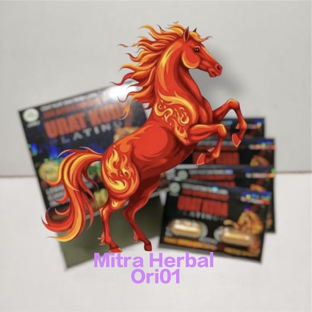 Stiker Kuda Biru MitraHerbalOri01( UKP)