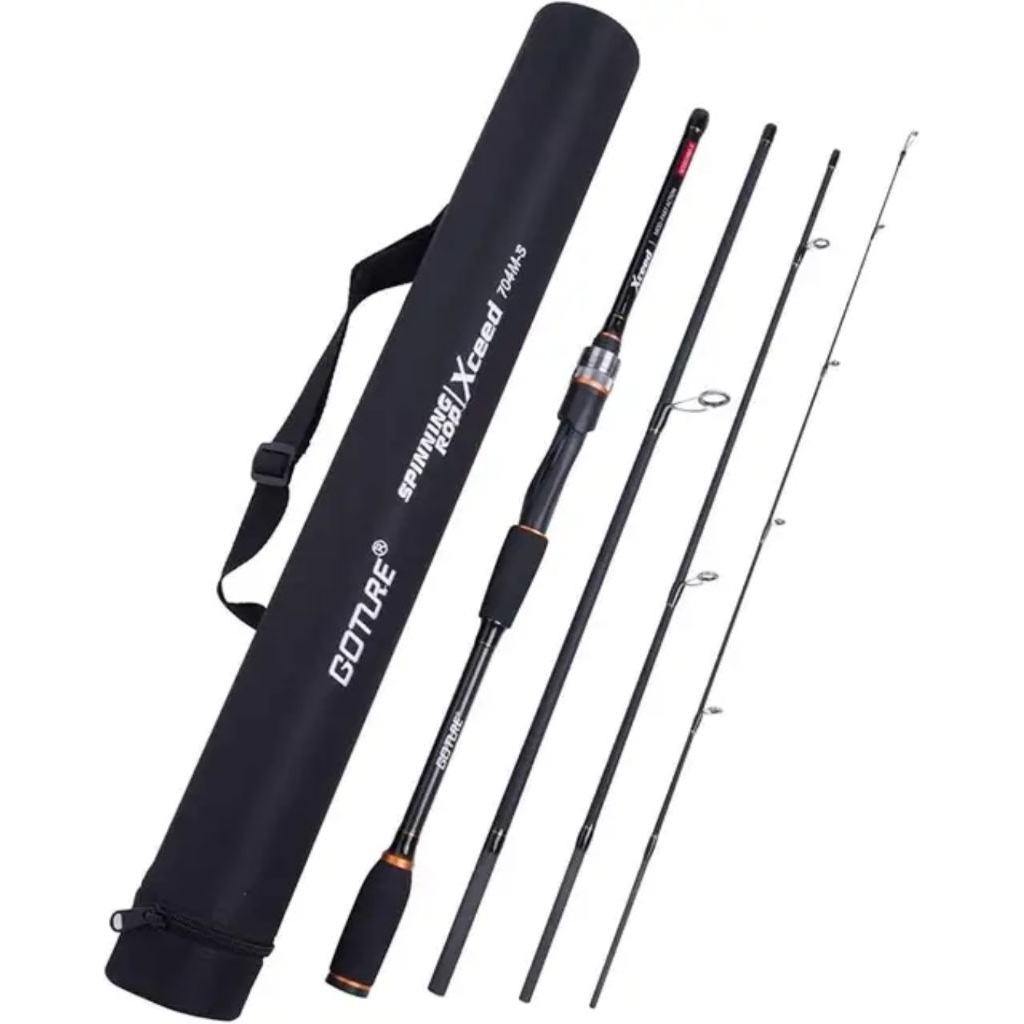 joran Travel Rod GOTURE Xceed 2.1m ~ 3.6m - surf fishing Rod 4 pcs section