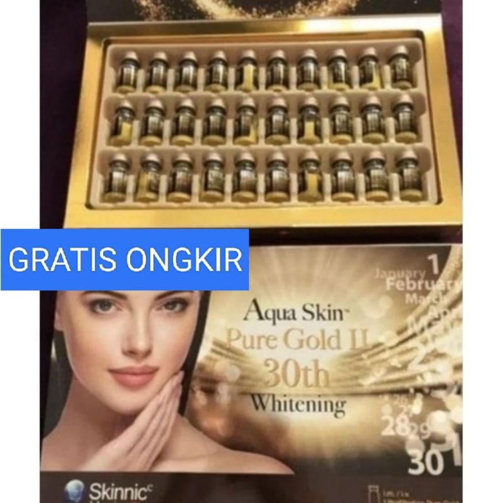 aqua skiin pure gold grosir min10 box