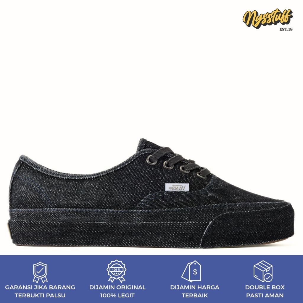 Vans Premium Authentic 44 Denim Black Charcoal ORIGINAL