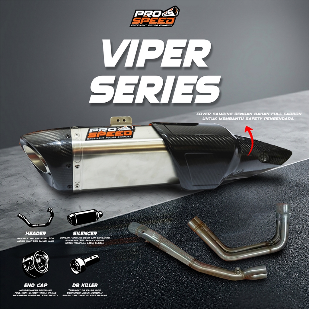 Prospeed Exhaust Knalpot Racing CBR 250 RR Viper Series Prospeed