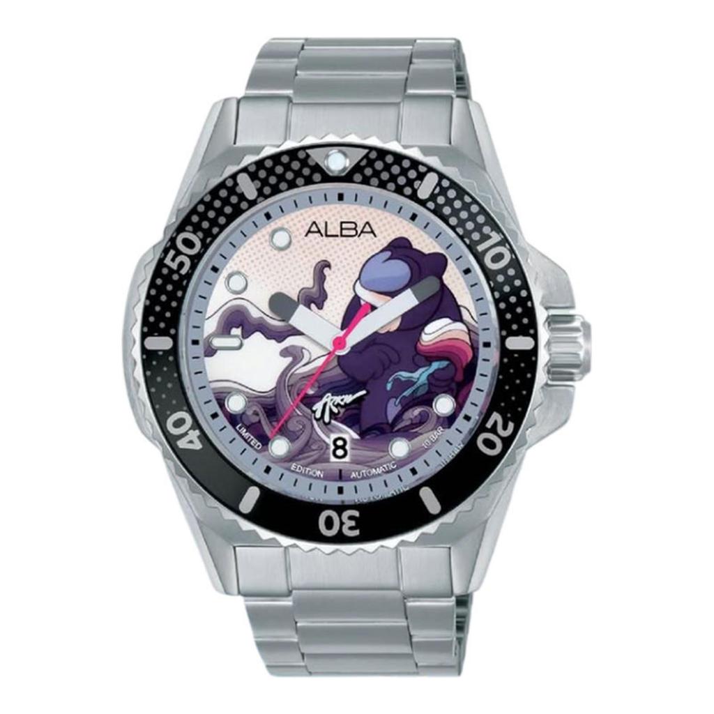 Jam Tangan Pria Alba Mechanical X Arkiv Vilmansa AU4079X1 Automatic Stainless Steel Strap Limited Ed