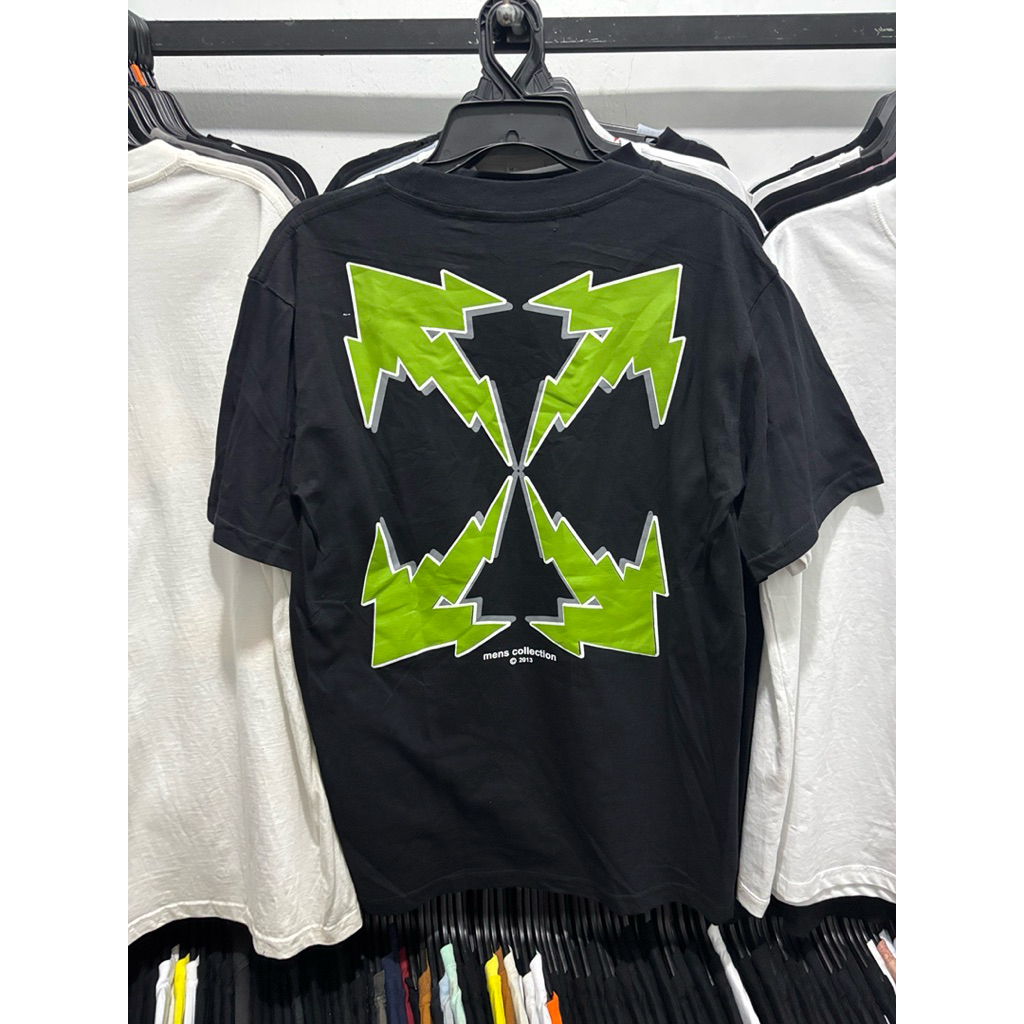 Off white xl green tee second