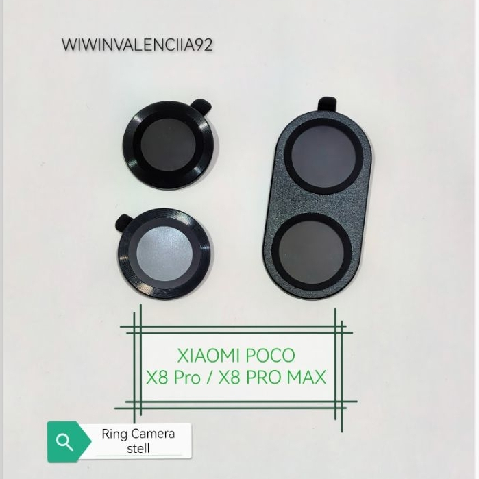 1 SET Tempered RING PELINDUNG Kamera POCO X8 PRO MAX / X8 PRO / X7 PRO / X7 / 2 Camera Full Frame ka
