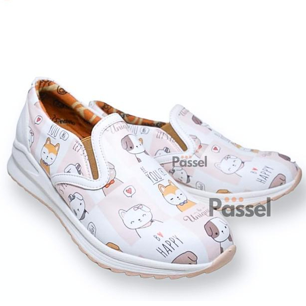 [ Tomkins Warrior Style ] Sz. 26-30 31-35 Sepatu Sneaker Anak Perempuan Kasual Printing Yd10011 /