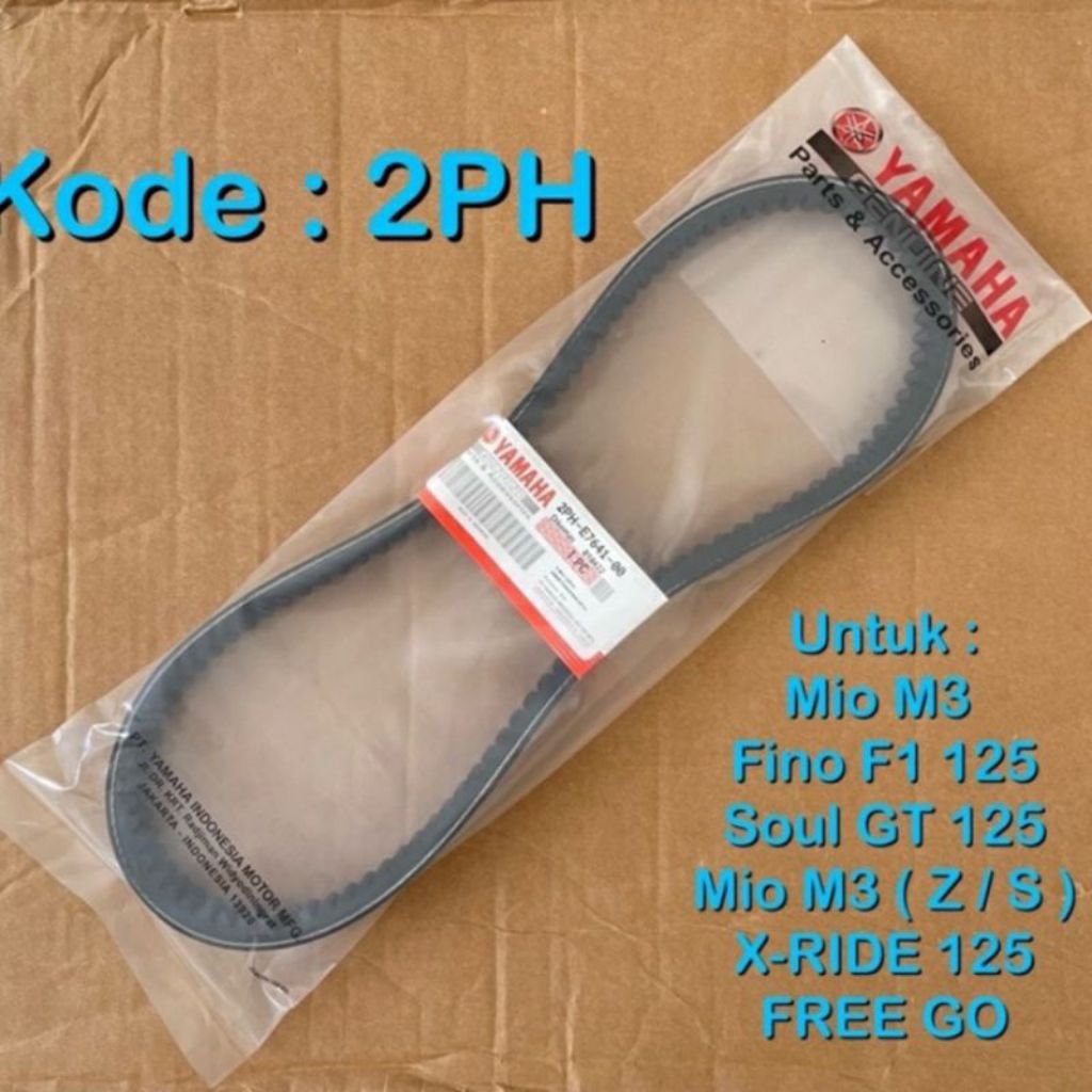 VanBelt V- Belt Mio M3 125 / SOUL GT 125 / X-RIDE 125 / FINO 125 Fi / FREEGO / kode 2PH V Belt Mio