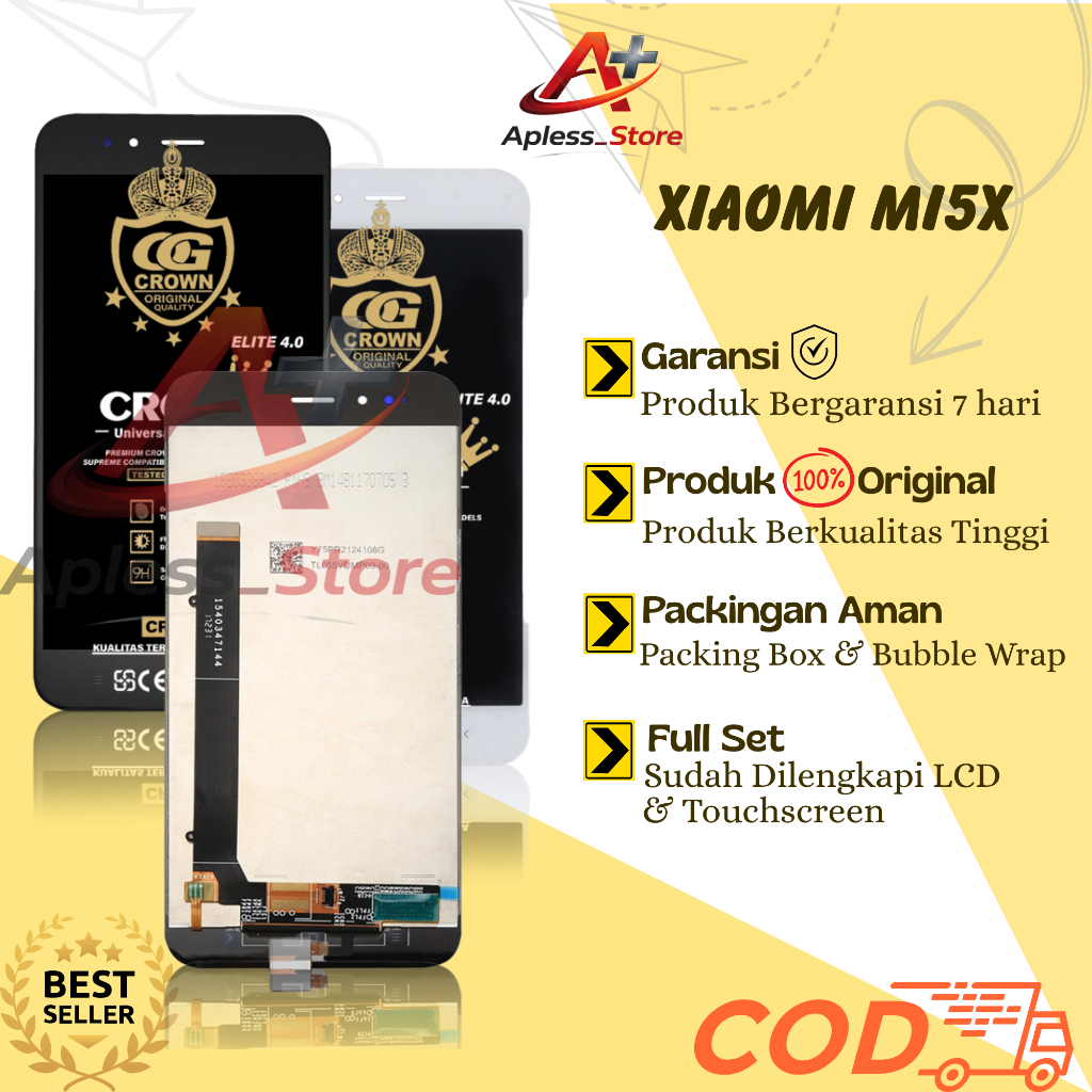 LCD TOUCHSCREEN XIAOMI MIA1 / MI5X - MI 5X - MIA1 COMPLETE FULLSET ORIGINAL