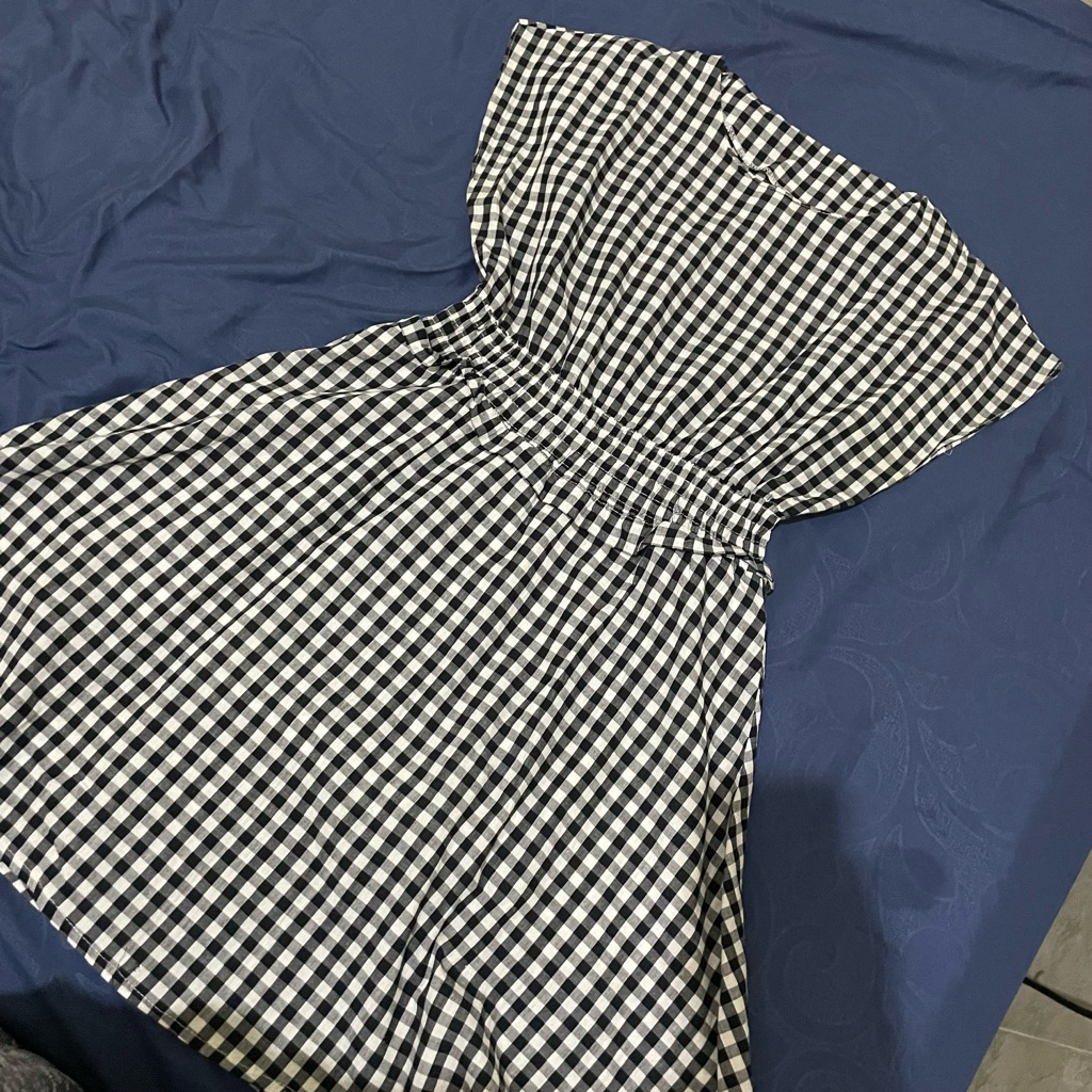 Preloved Dress Kotak Kotak-Kotak