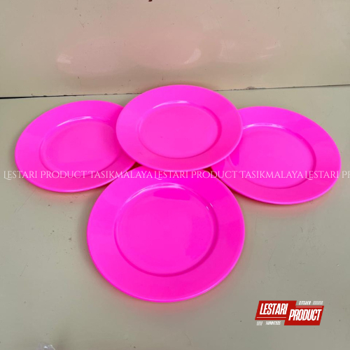 ( 6 PCS ) PIRING MELISSA 10  | Piring Makan Plastik BPA free PP 5 | Piring sajian | Piring plastik c