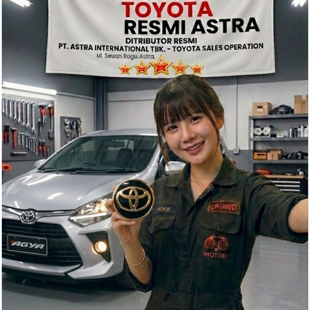 Tutup dop velg AGYA AYLA ORI TOYOTA 100% ASTRA