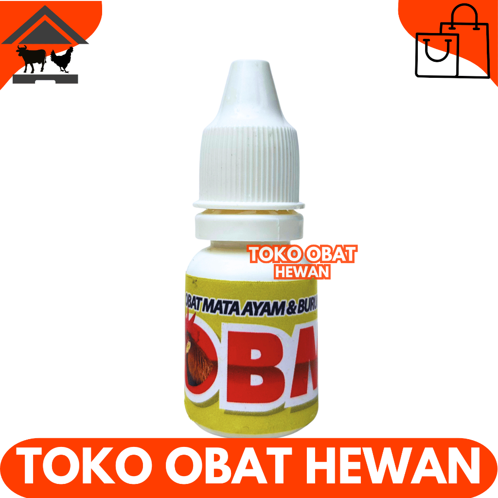 OBM Tetes Mata Ayam dan Burung 5ml - Tetes Mata Ayam - Perawatan Mata Burung Ayam Aduan & Unggas