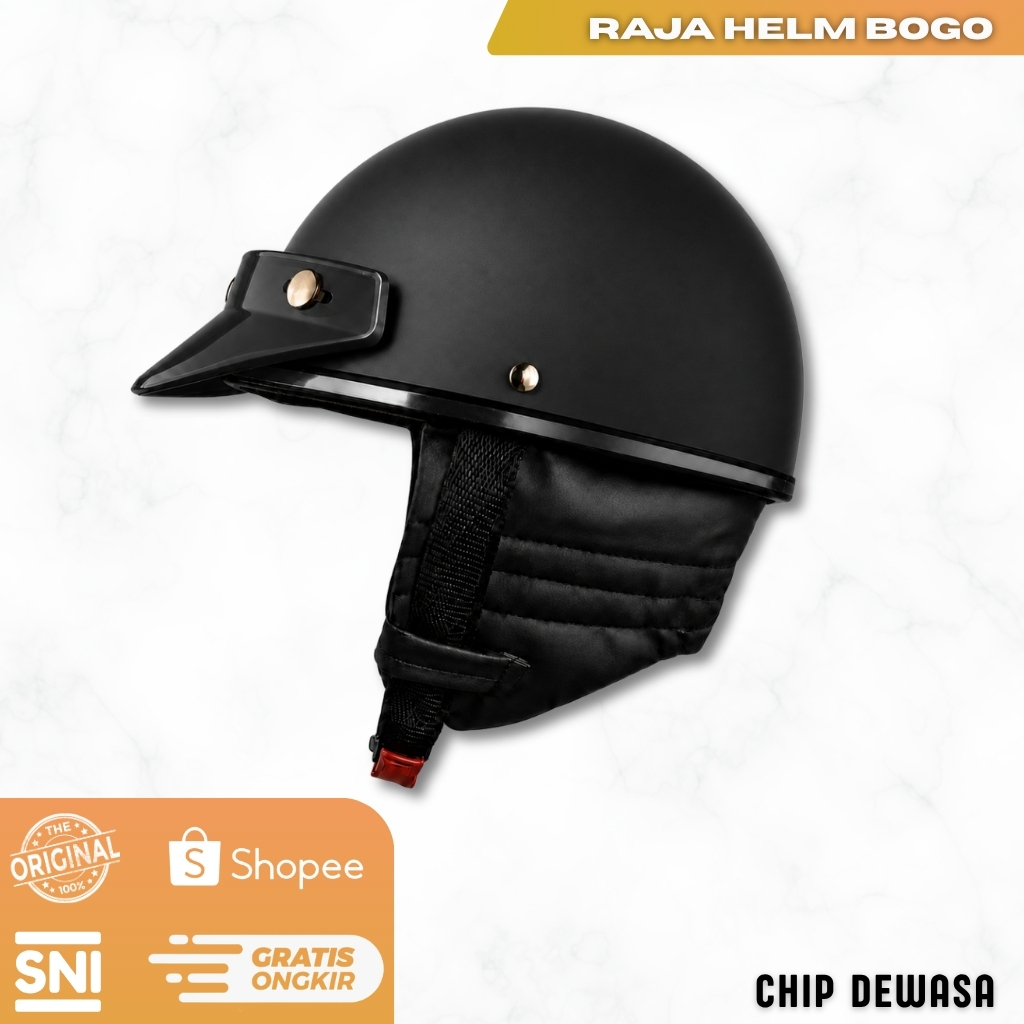 COD Helm Bogo Chip Retro All Size SNI MODEL PET