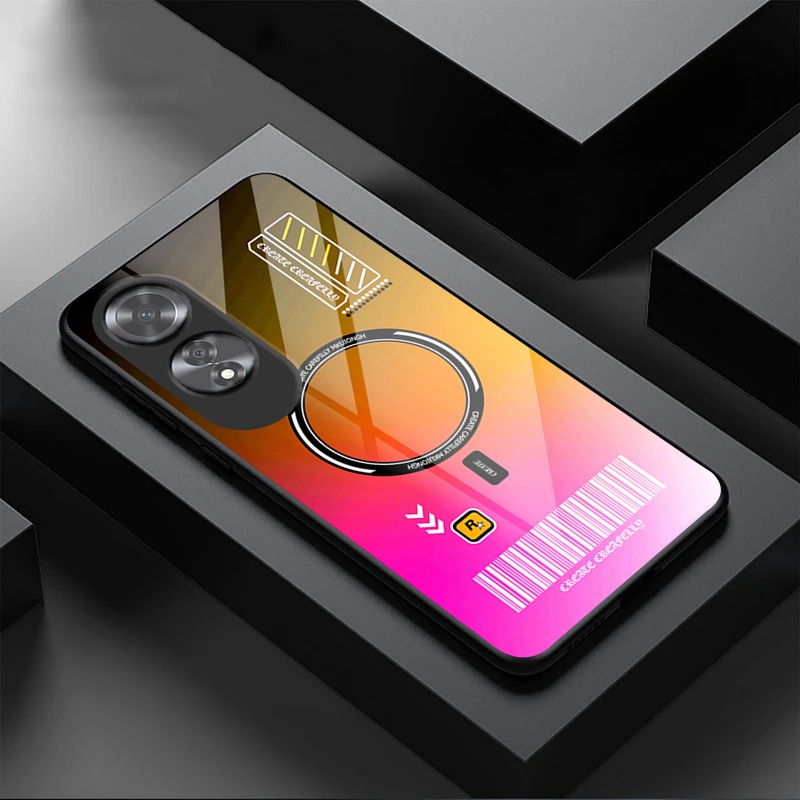 CL Softcase Glass For Oppo A60 - Case Glass Oppo A60 - Casing Kaca A60 Terbaru - Casing Murah Oppo A