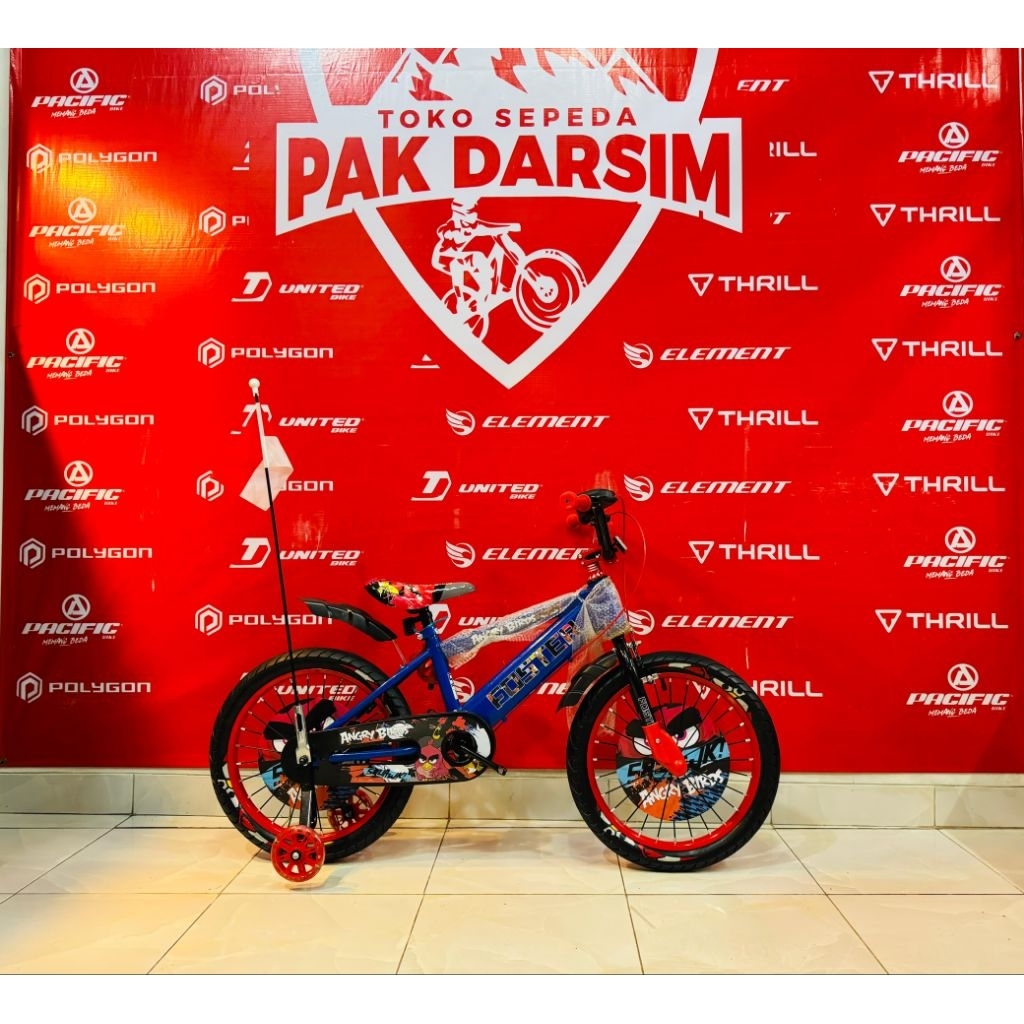 Sepeda BMX 18 Inc Foster Karakter angry bird