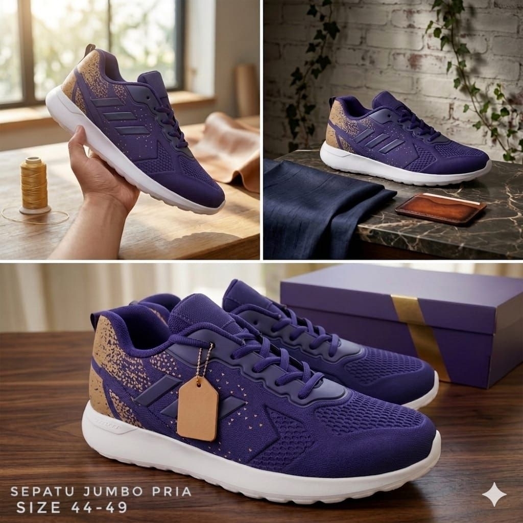 sepatu jumbo pria sepatu ukuran besar 46 47 48 sepatu big size pria sepatu ukuran 46