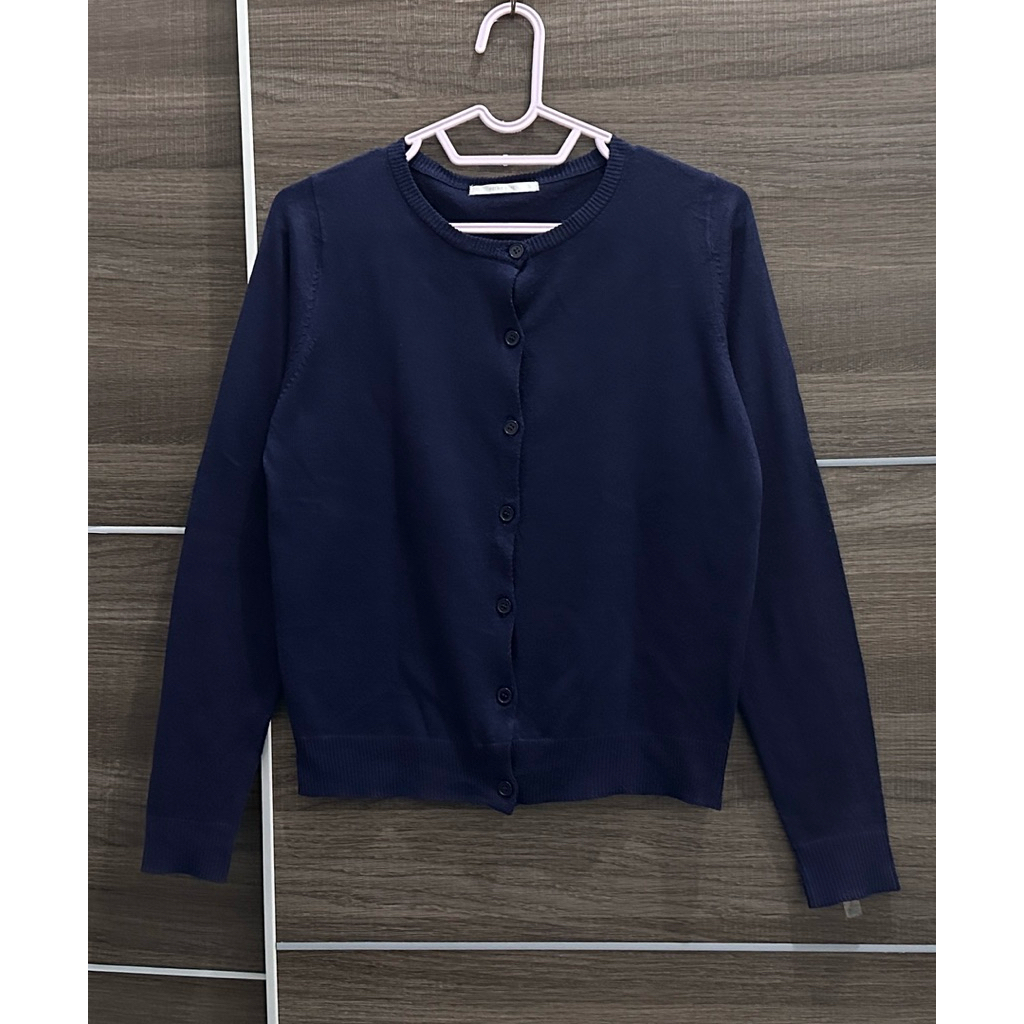 [PRELOVED] CARDIGAN NAVY RETRO GIRL