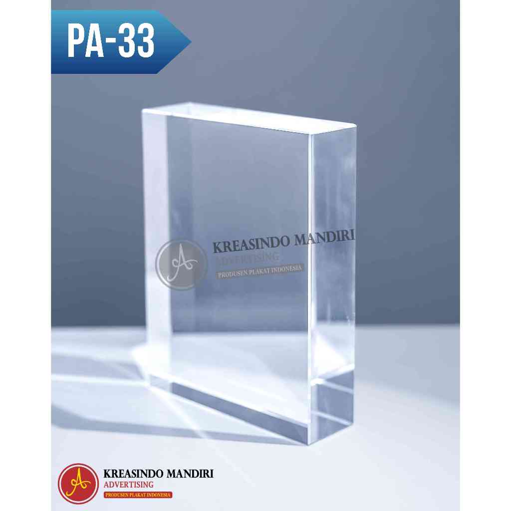 (PLAKAT KOSONGAN/ TANPA CETAK + BOX BLUDRU) PLAKAT AKRILIK KODE PA33 - PA52