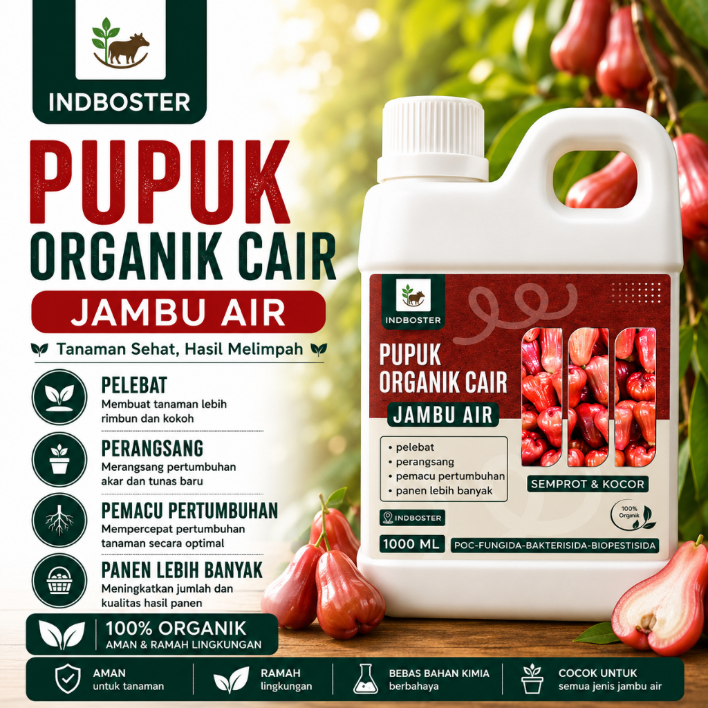 POC BOOSTER JAMBU AIR Pupuk Pelebat, Perangsang Akar, Pupuk Perangsang Bunga dan Buah Jambu AIr