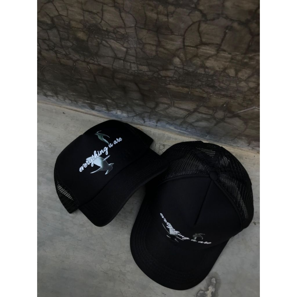 HINDIA topi trucker hindia everyting u are hitam cakep