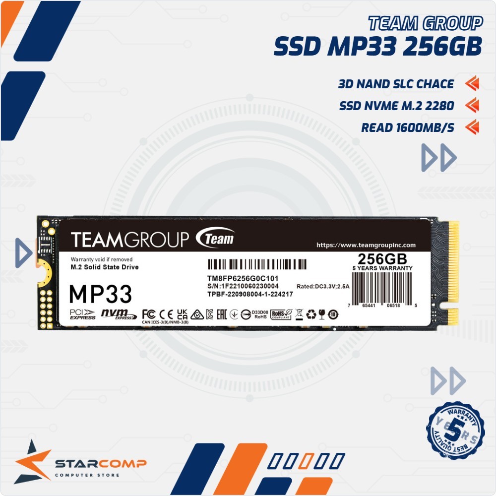 SSD Teamgroup MP33 256GB M.2 NVMe