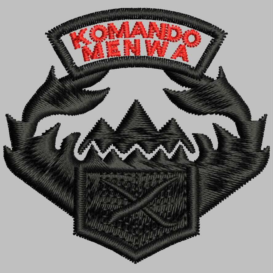595 BREVET WING PDL TNI PERKERAS MIKA BORDIR EMBROIDERY GIB