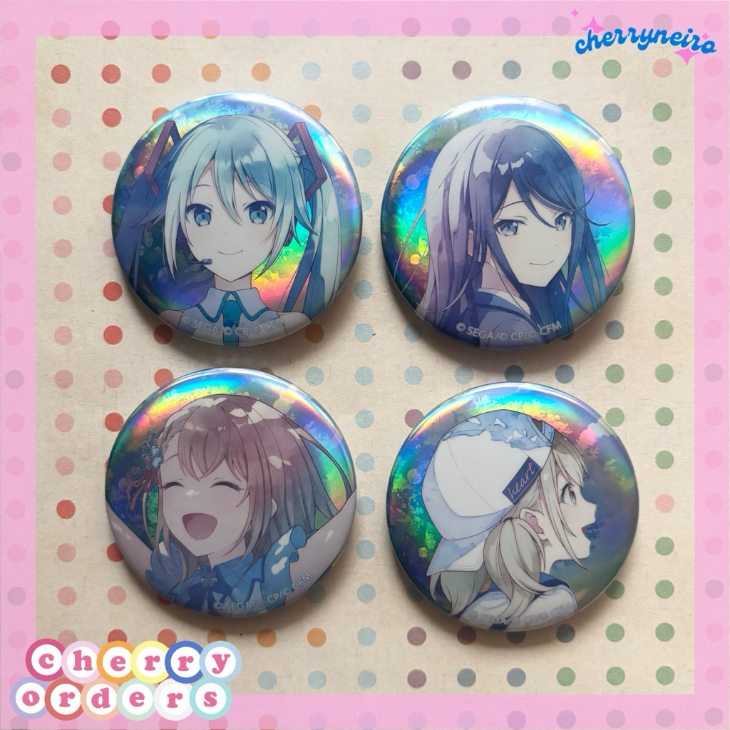 Project SEKAI Memories of Melody Aurora Can Badge