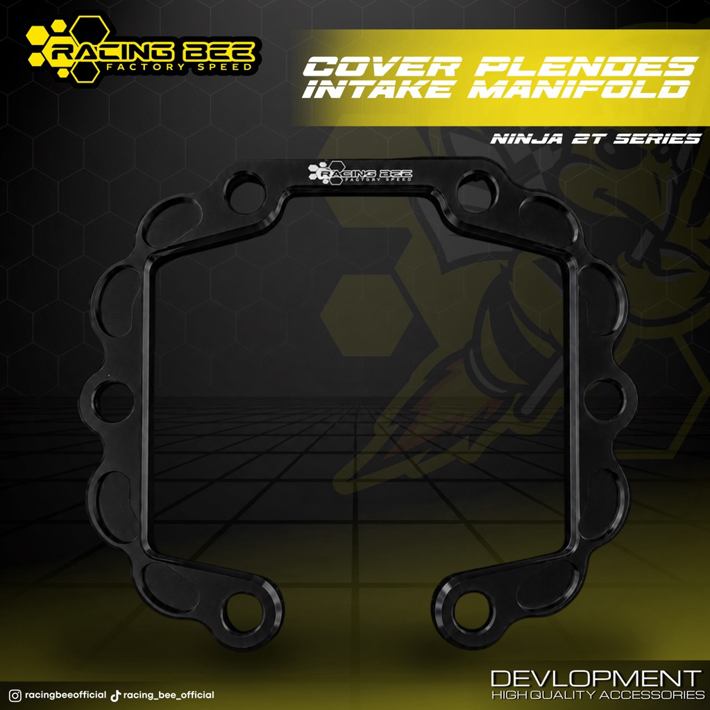 COVER PLENDES INTAKE MANIFOLD NINJA R SS RR FULL CNC BLACK RACING BEEA
