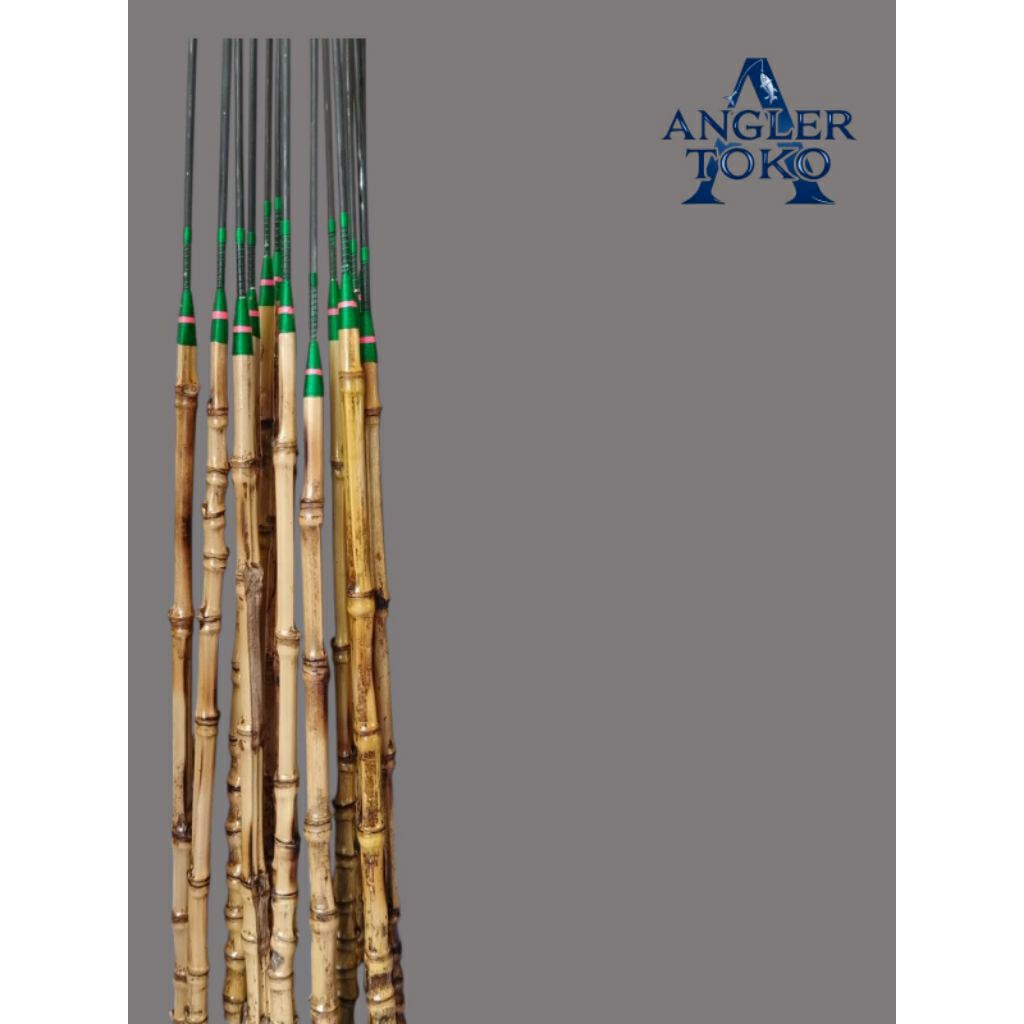 set joran pancing gagang bambu 120 cm