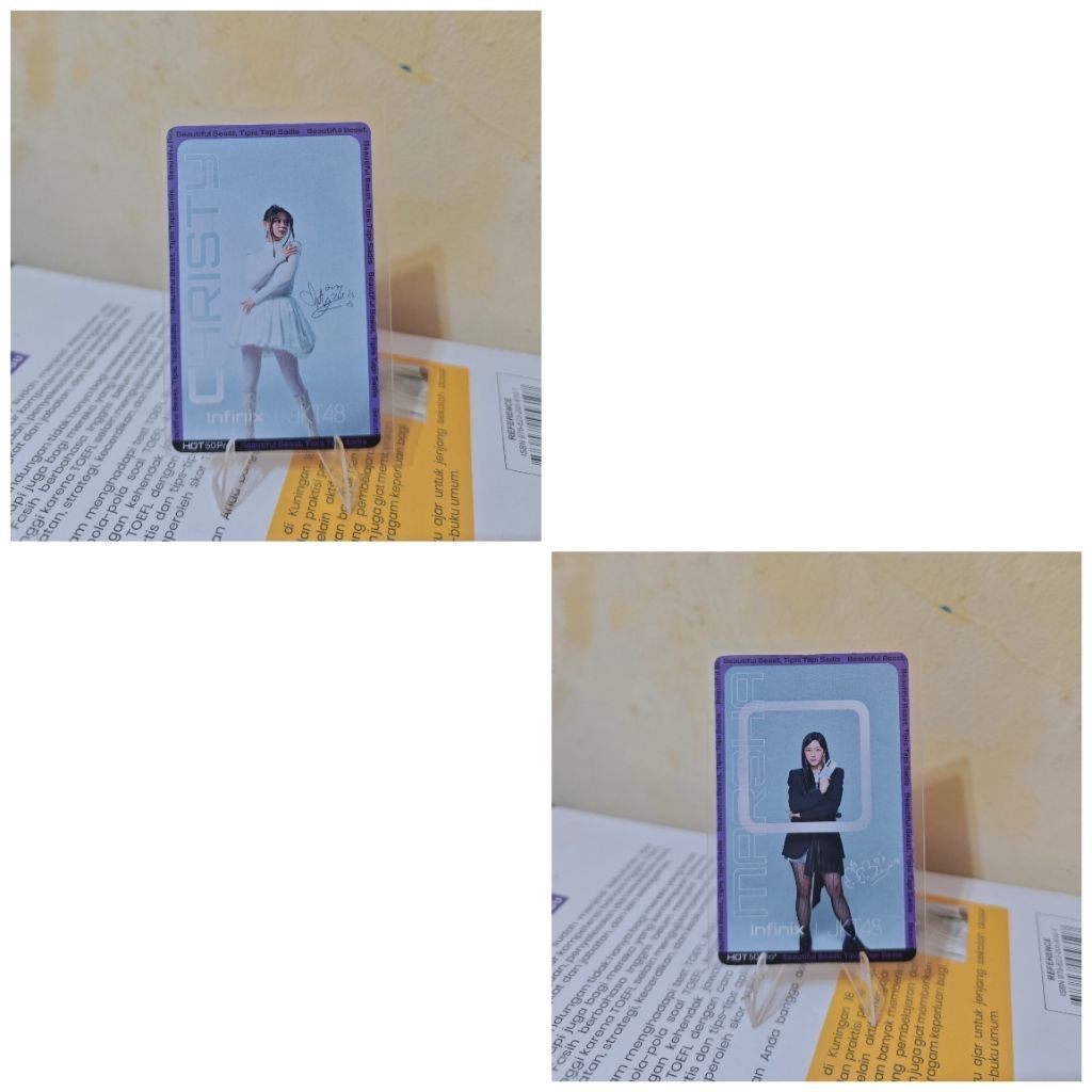 Photocard - PC Chirsty & Marsha JKT48 x Infinix
