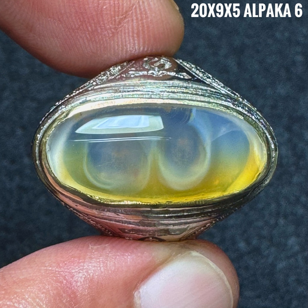 Cincin Batu Akik Natural Lafadz Allah