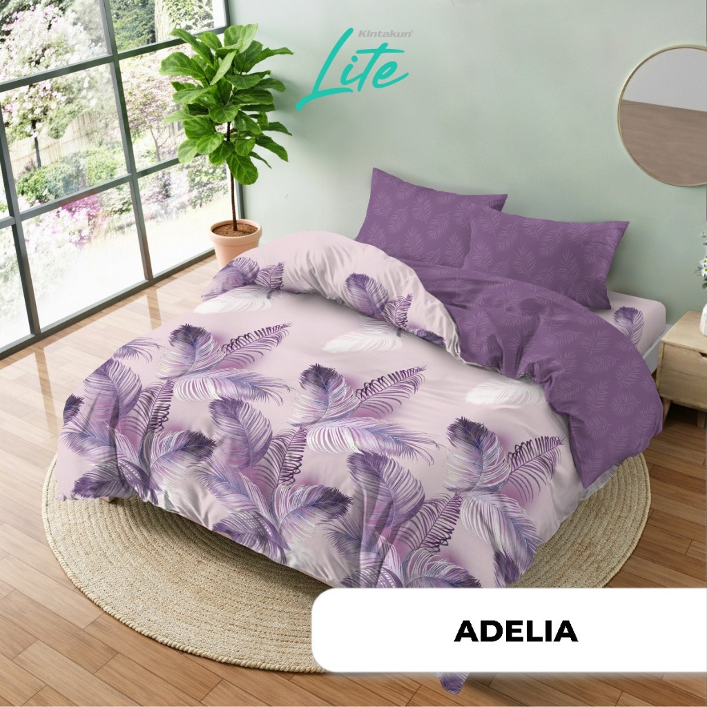 KINTAKUN LITE Set Bedcover + Sprei 200x200 / 180x200 / 160x200 / 140x200 Tinggi 30 Microtex Halus Le