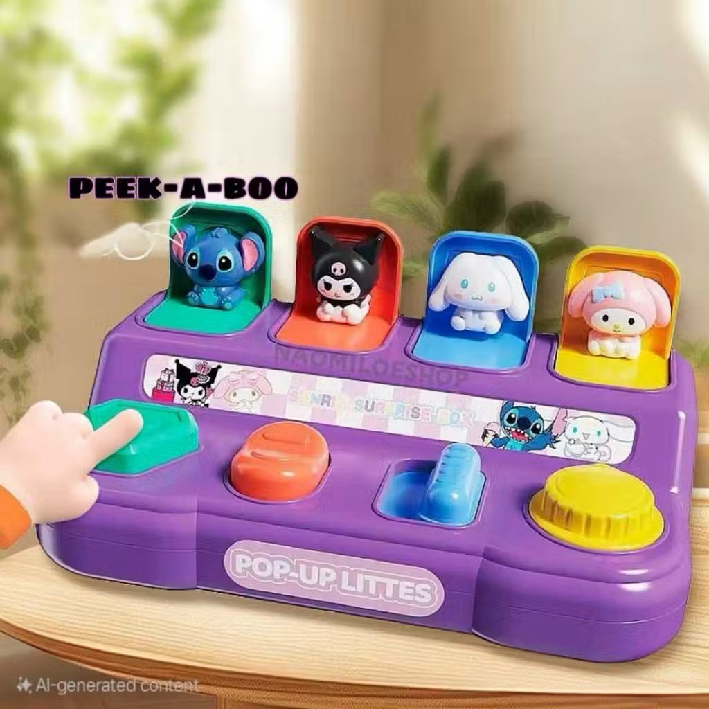 Mainan Cilukba Anak Mainan Bayi Montessori Surprise Box Peekaboo pop up toys