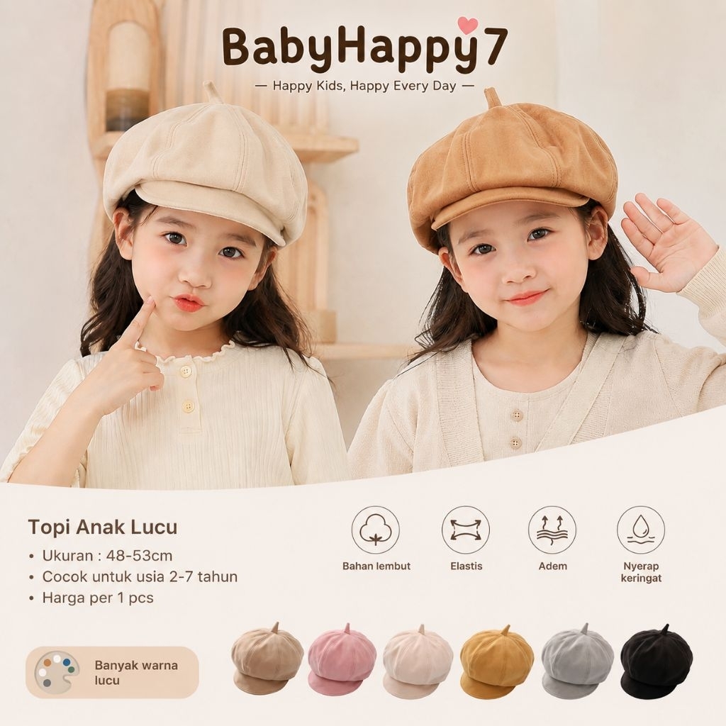 Topi Baret Anak Topi Korea Anak Korean Style