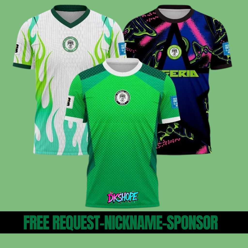 Jersey Nigeria Home Away Gk Piala Dunia 2026 Full Printing