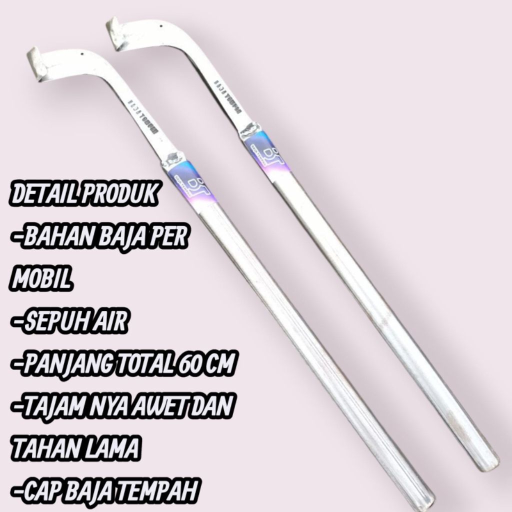 PISAU SADAP KARET PER MOBIL BAJA ASLI PANJANG -+60CM