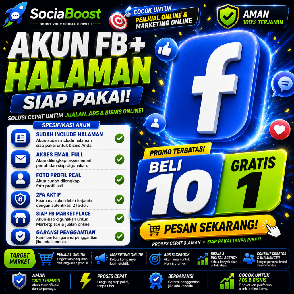 Akun Facebook + Halaman Data Super Lengkap + Akses Email OUTLOOK BERGARANSI