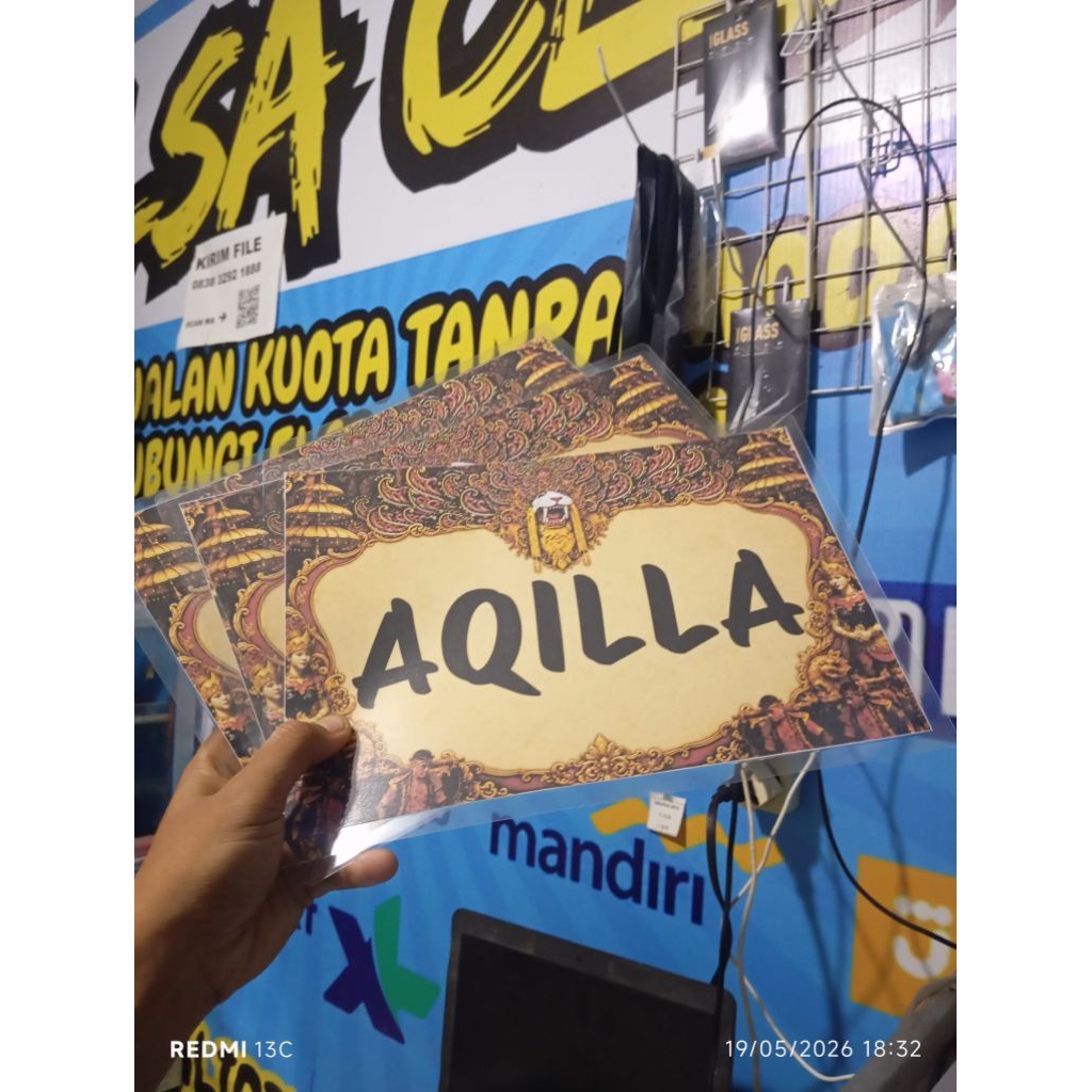 Gantungan Nama Untuk Sisingaan / Singa Depok / Singa Dangdut