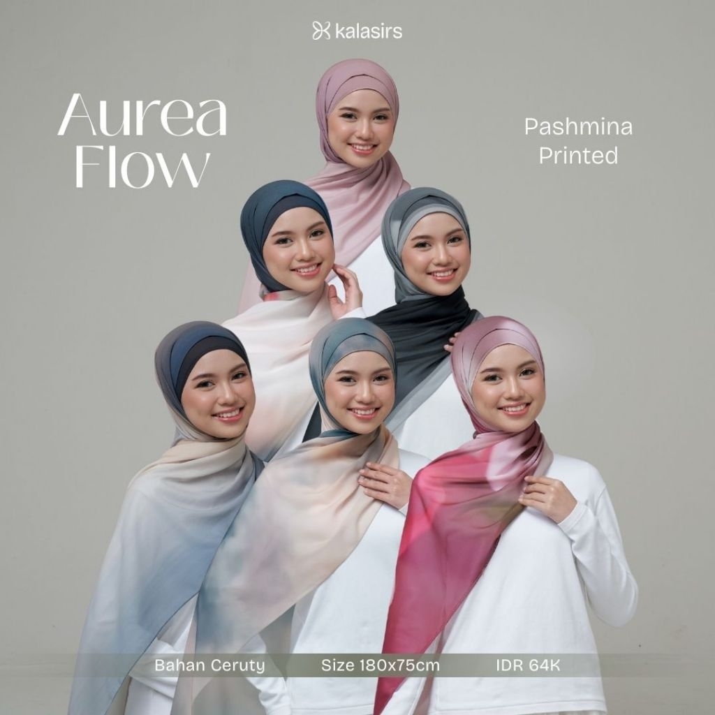 AUREA FLOW PASHMINA KALASIRIS NIBRAS HIJAB