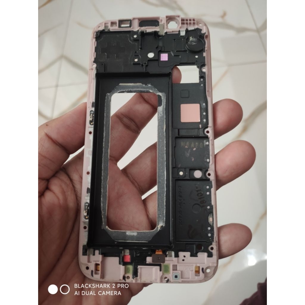 FRAME TATAKAN LCD SAMSUNG J530Y J5 PRO PINK BEKAS COPOTAN