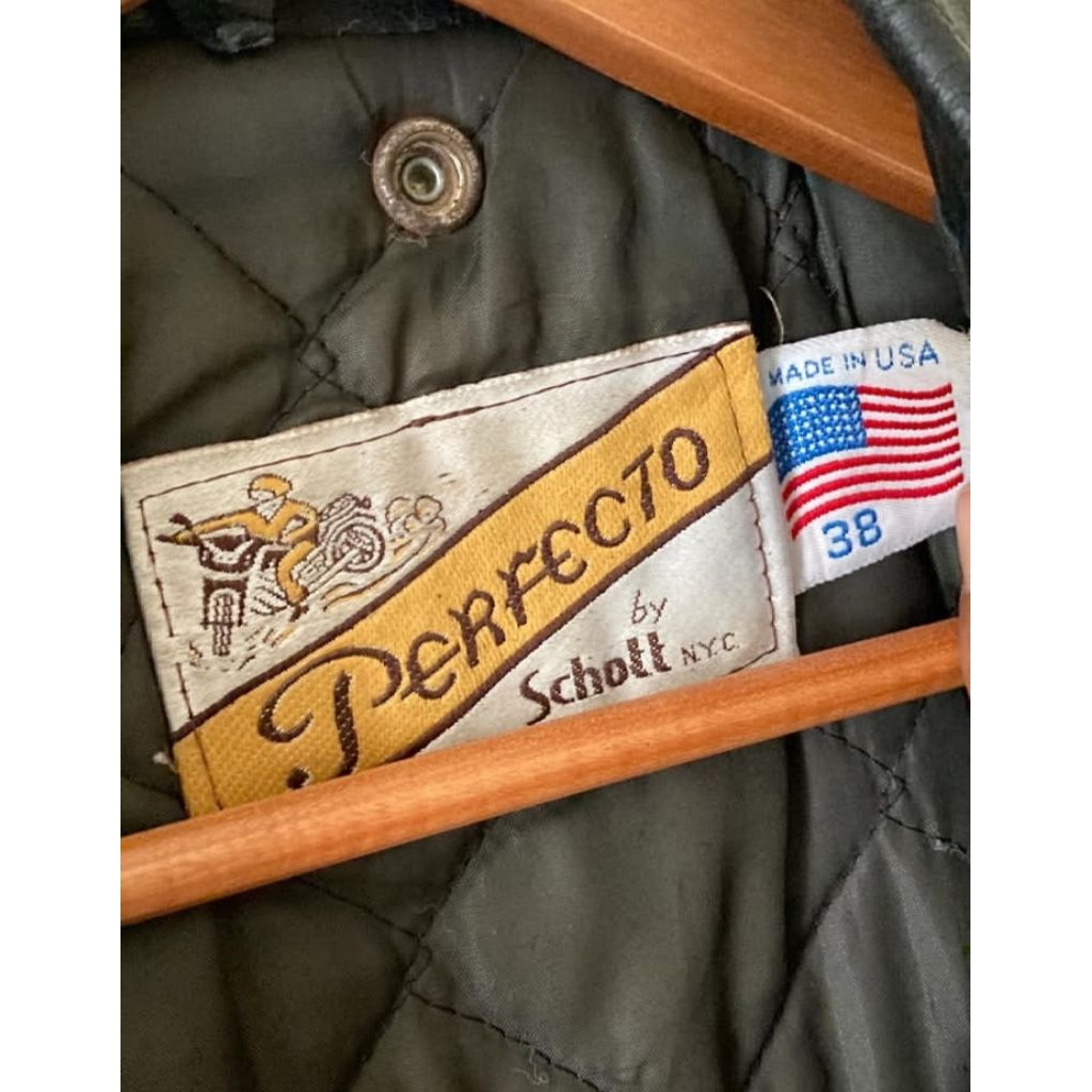 Vtg Schott Perfecto 618 Size 38 / Jaket Kulit Ramones Punk Rock Chaos Misfits Exploited Biker Harley