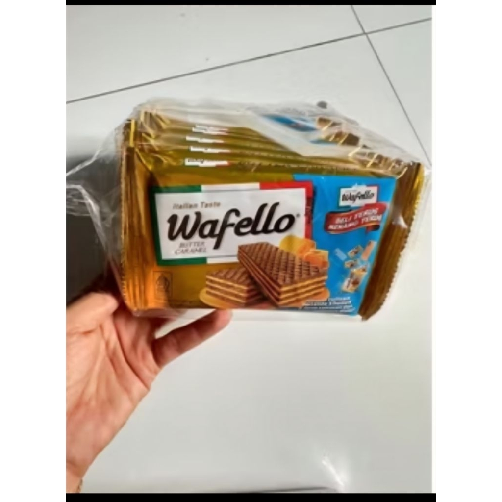 Roma Wafello 130 Gram renteng isi 10 pcs , Pilihan Varian Rasa, Snack Praktis