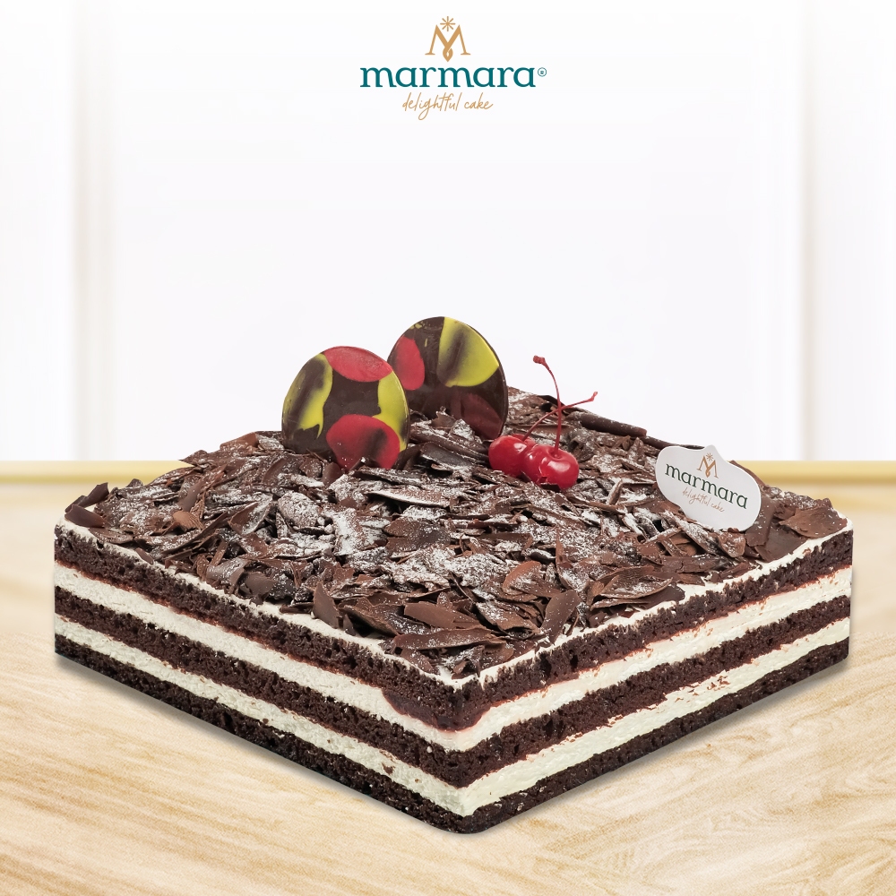 Marmara Cakes - Delightful Cake - Deluxe Black Forest (Large 20x20cm)