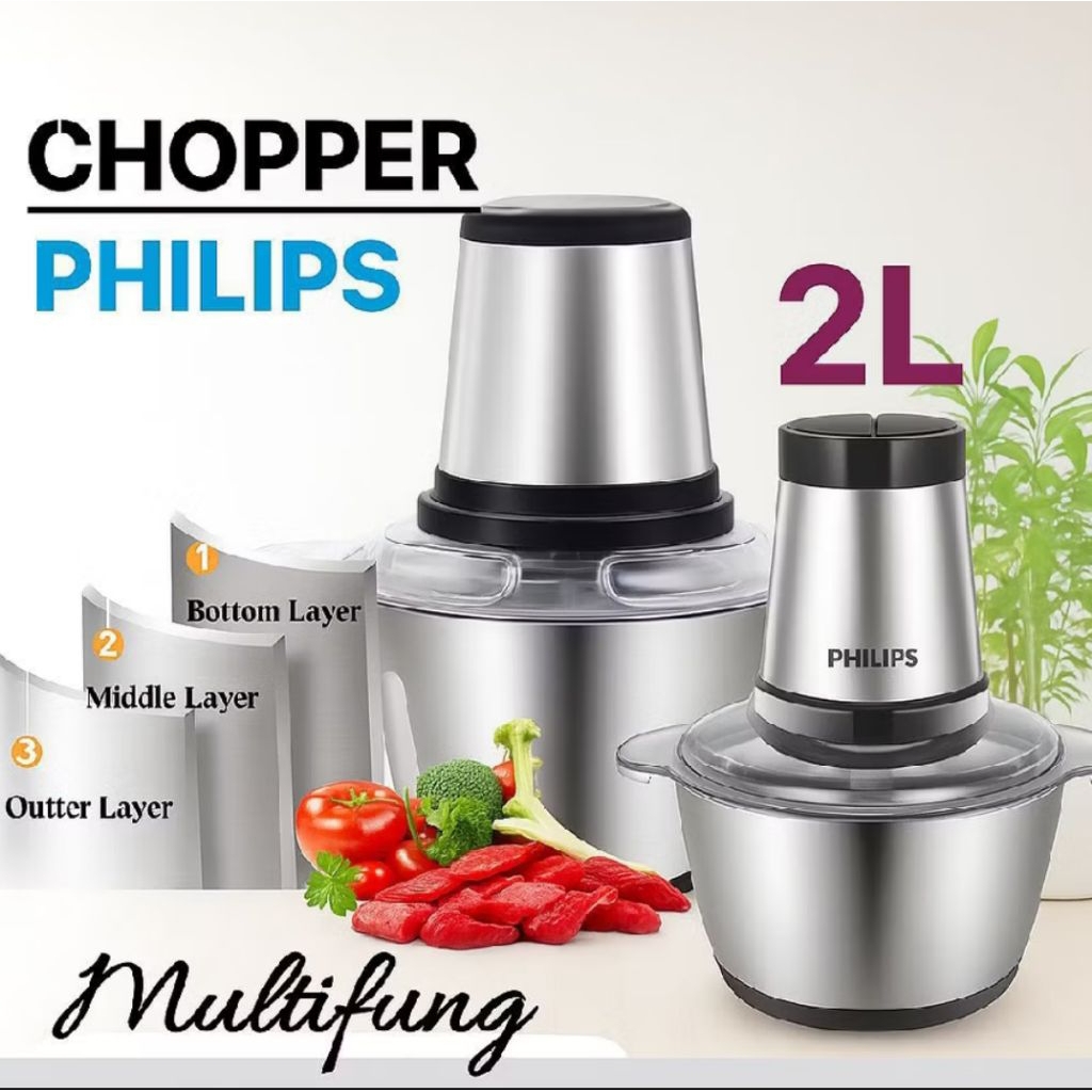 choper blender philips penggiling bumbu serbaguna 2L