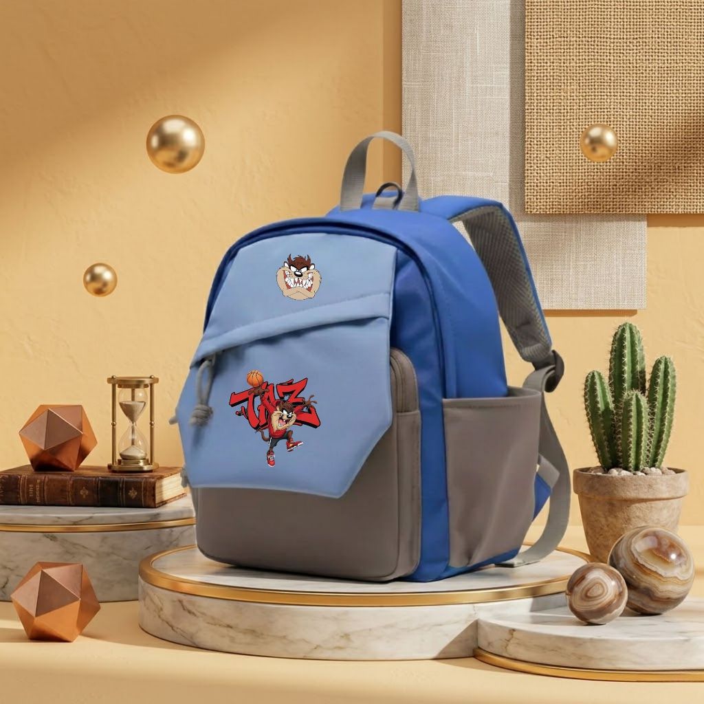 Catenzo - CUT028 D289 tas sekolah anak PAUD Muat Untuk Bekal tas lucu Motif Karakter TAZMANIA
