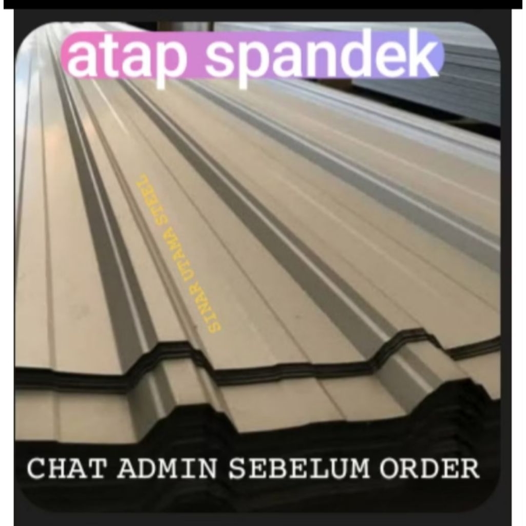 Atap Spandek 0,30 Spandeck Galvalum 0,30mm / spandek zincalume 0,30 mm 3m 4m 5m 6m
